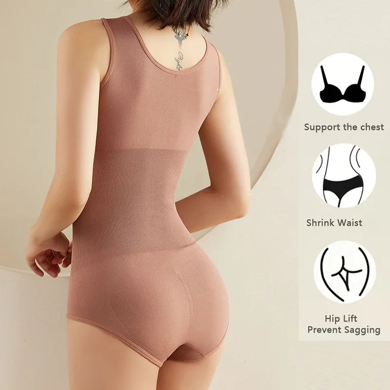 1Pc High Elastic Bodysuit Women Shapewear Corset Body Shaper Modeling Underwear Tummy Control Panties Briefs for All Seasons
