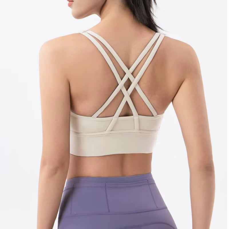 Women Fitness Yoga Bras Race Back Sports Bras Nylon Top Women Bra Sexy Breathable Underwear for Women Gym
