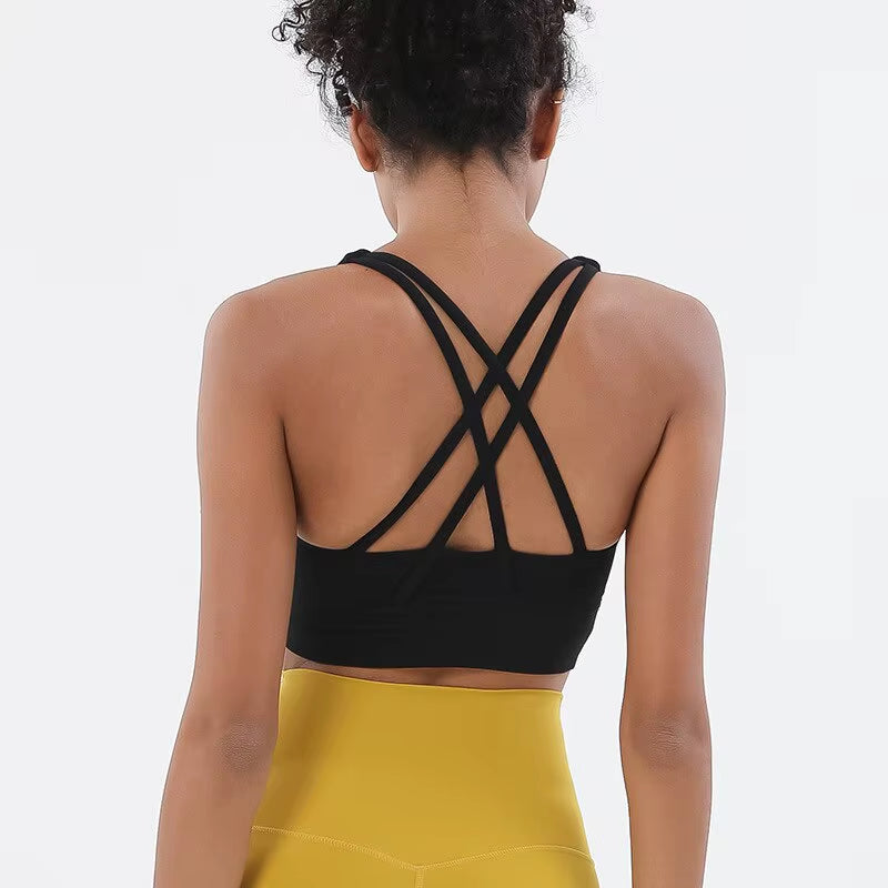 Women Fitness Yoga Bras Race Back Sports Bras Nylon Top Women Bra Sexy Breathable Underwear for Women Gym