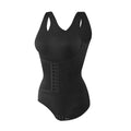 Bodysuit Shapewear with Zipper Belt Women Tummy Control Fajas Body Shaper Waist Trainer Slimming Cincher Corset Tops