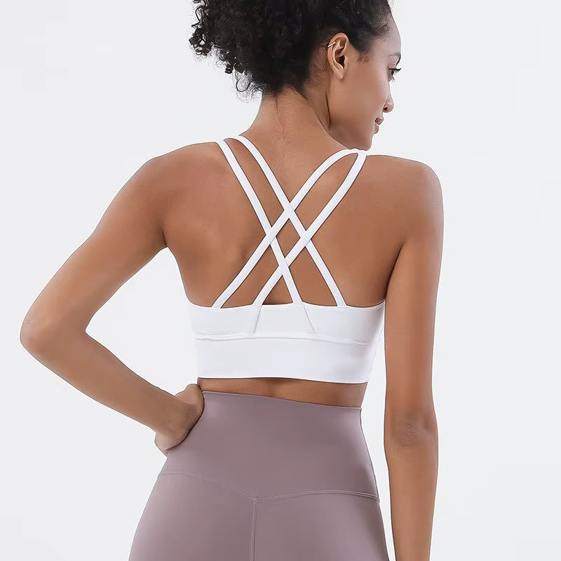 Women Fitness Yoga Bras Race Back Sports Bras Nylon Top Women Bra Sexy Breathable Underwear for Women Gym