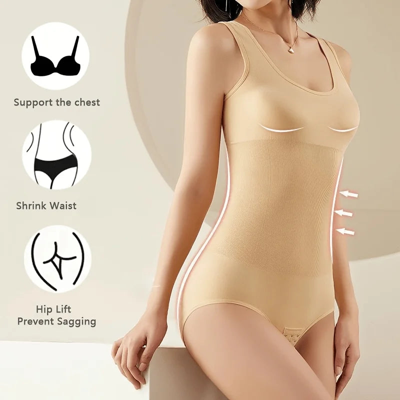 1Pc High Elastic Bodysuit Women Shapewear Corset Body Shaper Modeling Underwear Tummy Control Panties Briefs for All Seasons